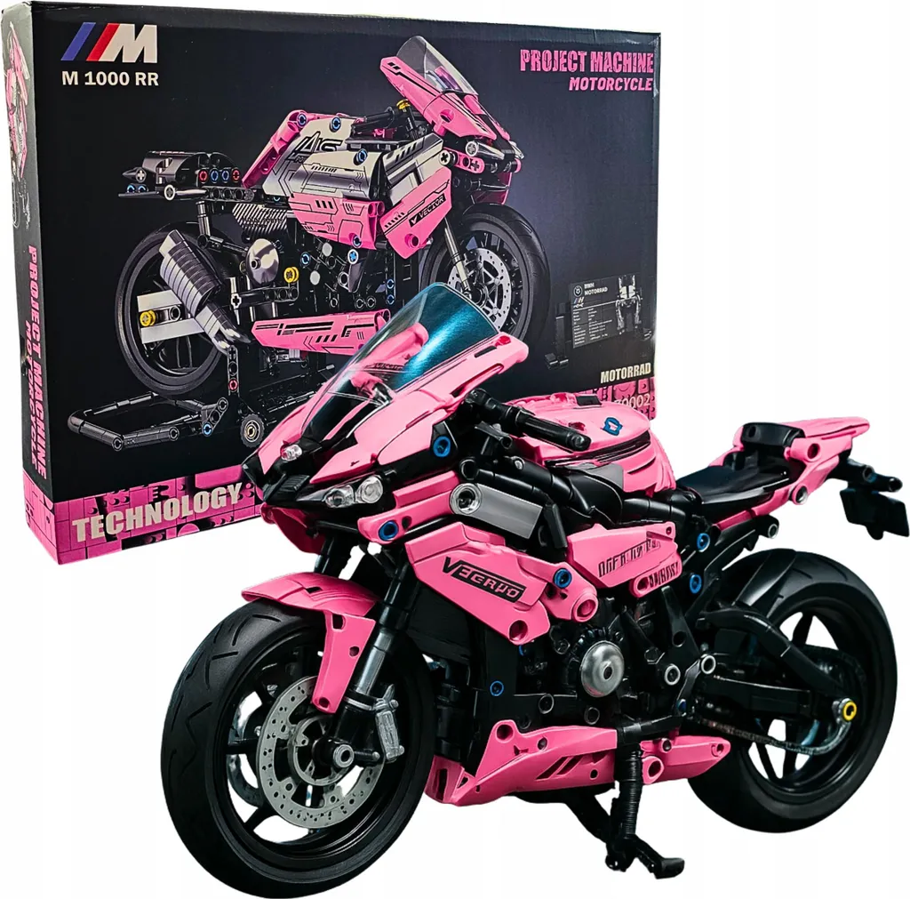 Modèle de Moto de Course Pro - Kit de Construction Complexe - 1000+ Pièces - 11