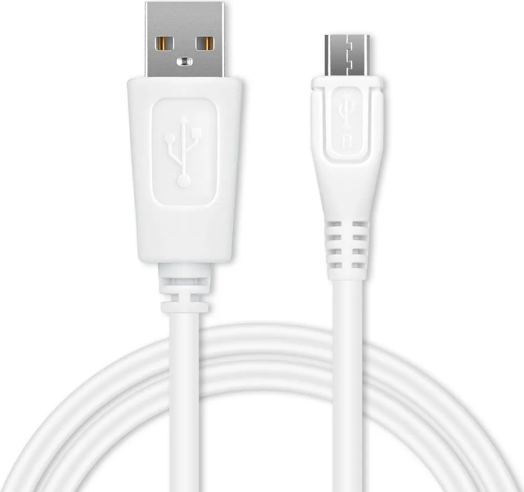 Cavo Micro USB CELLONIC per Samsung Galaxy S7 S6 S5 - Caricatore 1m Bianco