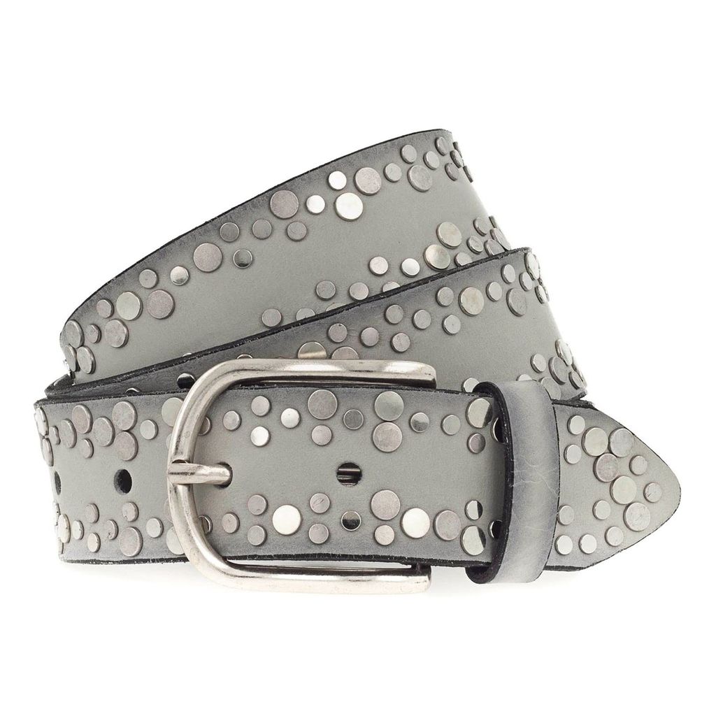 Vanzetti Leder Gürtel Belt 35MM W80 L.grey hellgrau