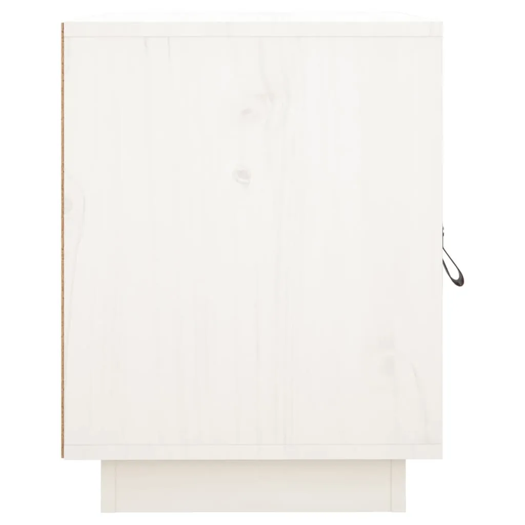 Table de nuit blanche compacte pour petite chambre - Rangement de lit - 17