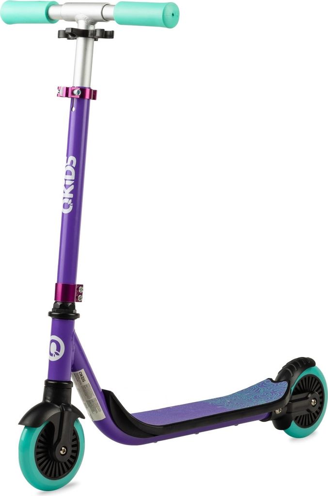 Hulajnoga dziecięca Qkids fioletowa aluminium 360° ABEC-7 z Zdjęcie produktu 