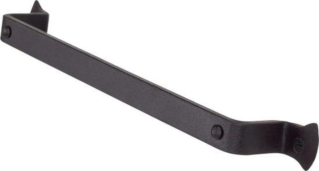 Porte-serviettes Matzwarte 30cm en fer forgé noir pour salle de bain