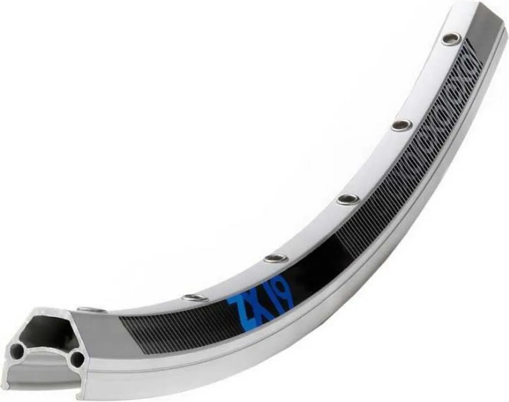 Roue VTT 28x1,75 Exal ZX 19 Argentée avec Moyeu Alu et Rayons Inox