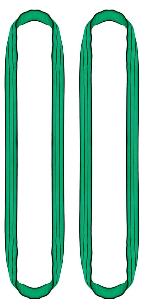 Hebeschlinge - Rundschlinge Schlupf 4m Umfang, 2m Nutzlänge - Polyester - EN 1492-2 Norm - Tragkraft bis zu 3000 kg (2000 kg / 2m Umfang, Packung ...