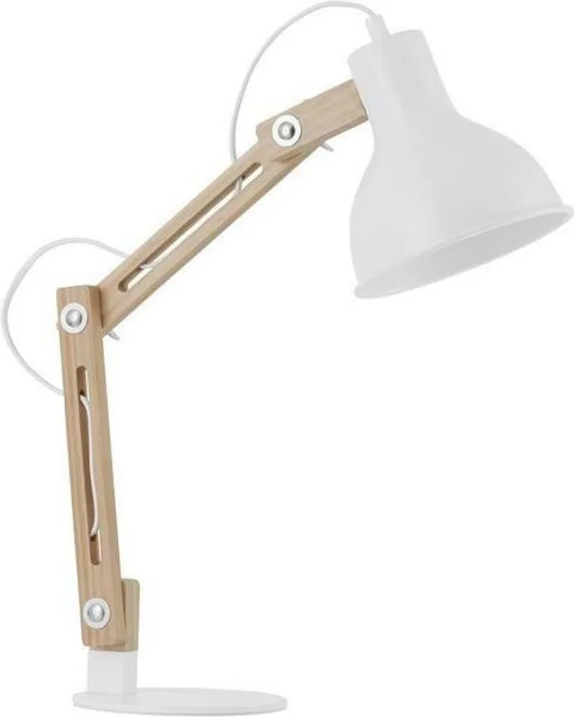 Nova Luce GROU Lampada LED Bianca: Eleganza Minimalista in Legno e Metallo