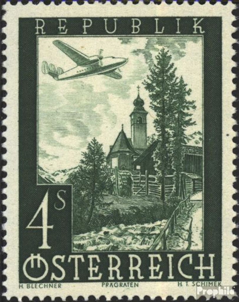 Briefmarken Österreich 1947 Mi 826 postfrisch Landschaften