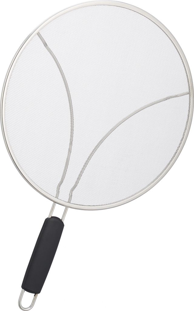 Relaxdays Lot De 2 Protections Anti-éclaboussures Pour Poêles En Acier Inoxydable - 25 Et 33 Cm De Diamètre - Protection Anti-éclaboussures Avec Poignée - Argenté