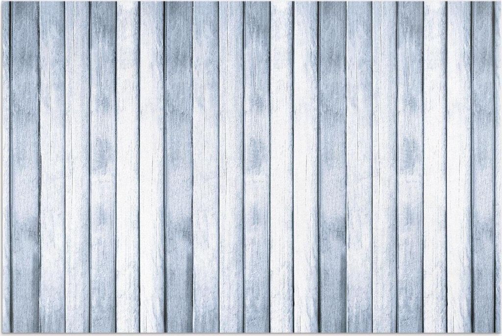 Graue Bretter, heller Holzboden – Vinylteppich – 100x150 cm – Outdoor Teppich – Terrasse – Wetterfest – Modern