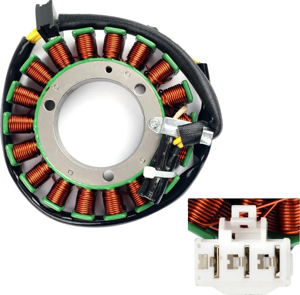 Stator d'alternateur 54x114x13mm avec 3 fils et 3 broches pour moteur