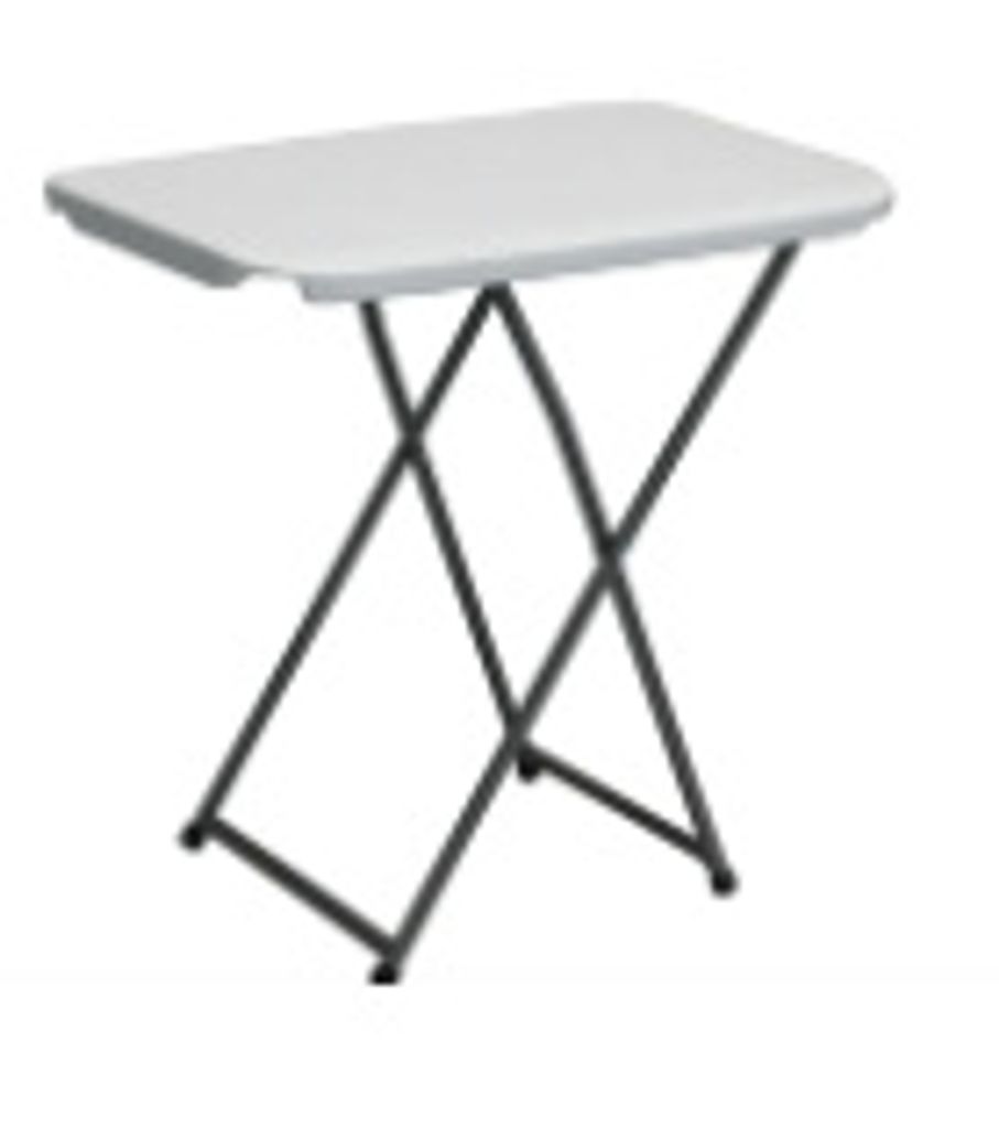 Tisch klappbar weiß 75x50x(56-73) cm