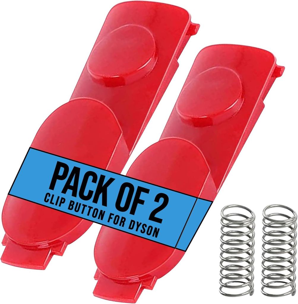 V11 V10 Schalter Verstärkt, Ersatzteile Trigger Reparieren Knopf für Dyson Staubsauger mit Schraubenzieher (2 Dyson Clip-Tasten)