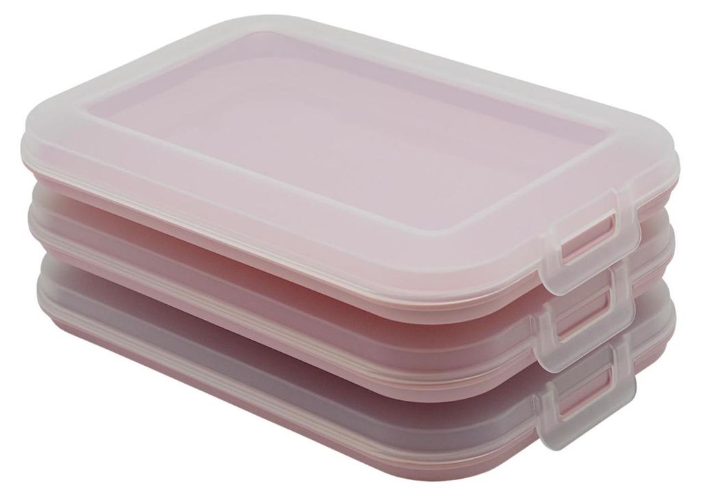 3er Set Stapelbox Wurst/Käse rosa Produktbild 