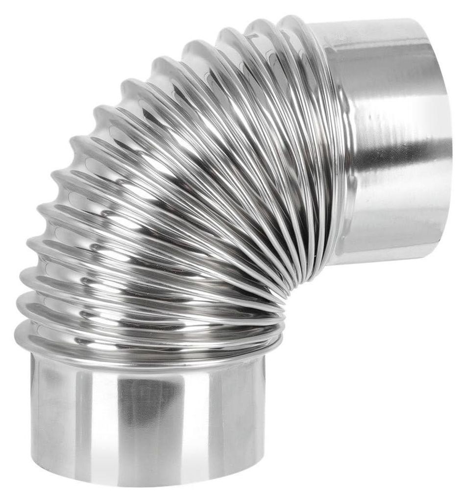Tubo di scarico da 110 mm - Curva a 90 gradi - Uscita in Immagine del prodotto 
