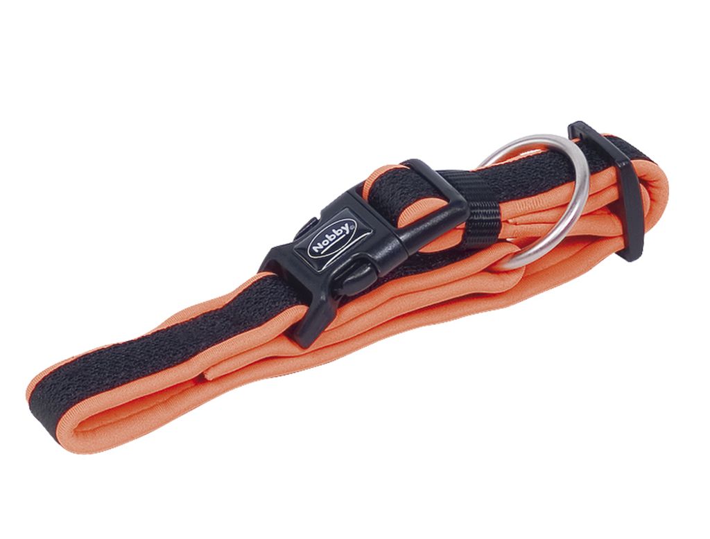 Nobby Halsband "Mesh Preno" L: 20-30 cm, B: 15/20 mm neon orange