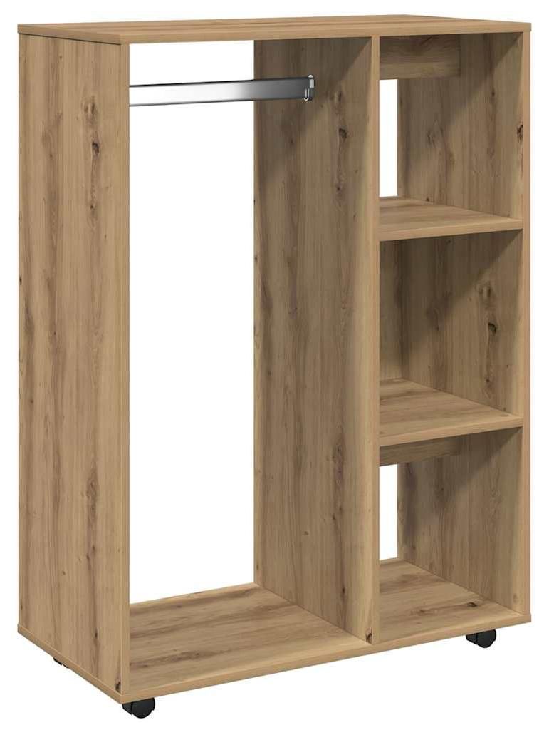 vidaXL Wieszak na ubrania Artisan dąb 80x40x110 cm materiał Zdjęcie produktu 