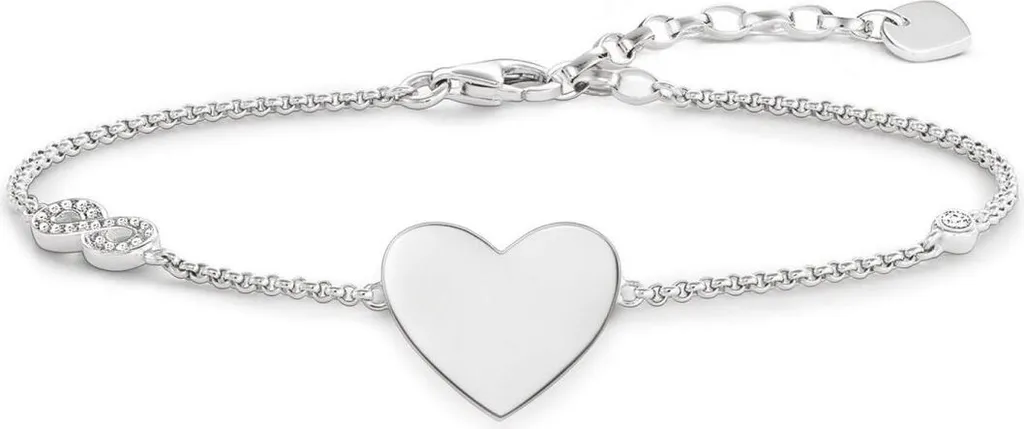Bracelet Femme en Argent Thomas Sabo ajustable, maille fine élégante