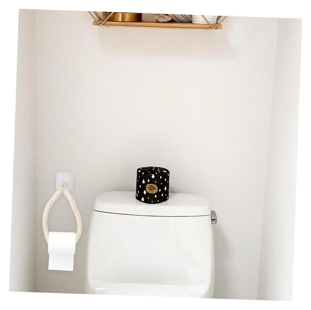 Hängender Toilettenpapierhalter aus Hanfseil in Beige für Badezimmer und Haushalt zur praktischen Aufbewahrung