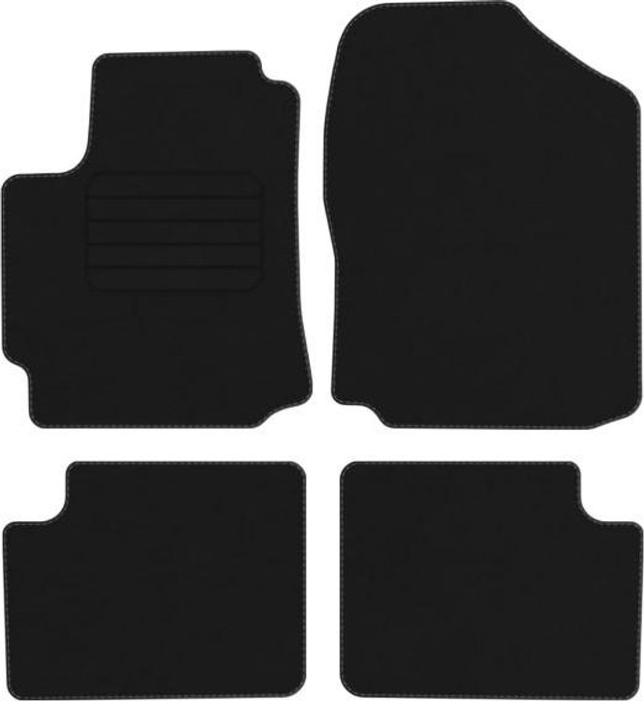 Velours Fußmatten für Daihatsu Sirion II Bj. 2005 - 2011 Automatte Passend BASIC