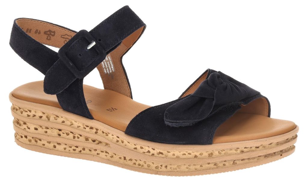 Gabor 84.553 Damen Sandalette - Riemchen Sandalen blau NEU