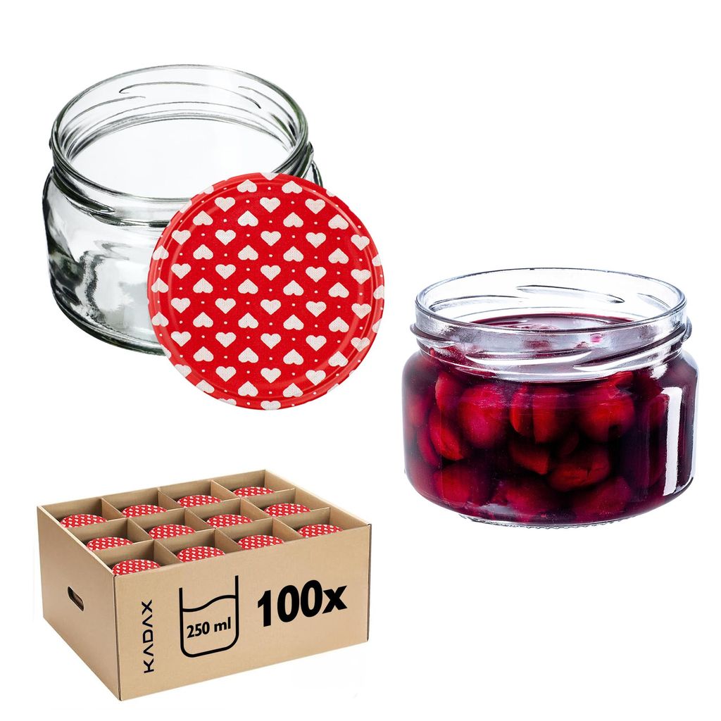 KADAX kleine Einmachgläser 250 ml, Marmeladengläser mit Produktbild 