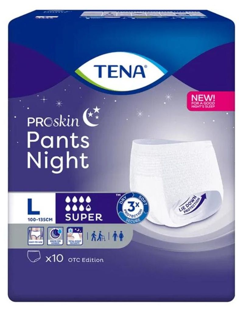 TENA - Pants Night Super L - 4x10Stk. Produktbild 