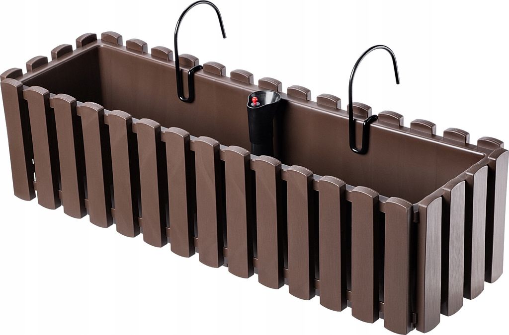 KADAX Skrzynka Balkonowa 58cm + 2 Uchwyty Brązowa Zdjęcie produktu 