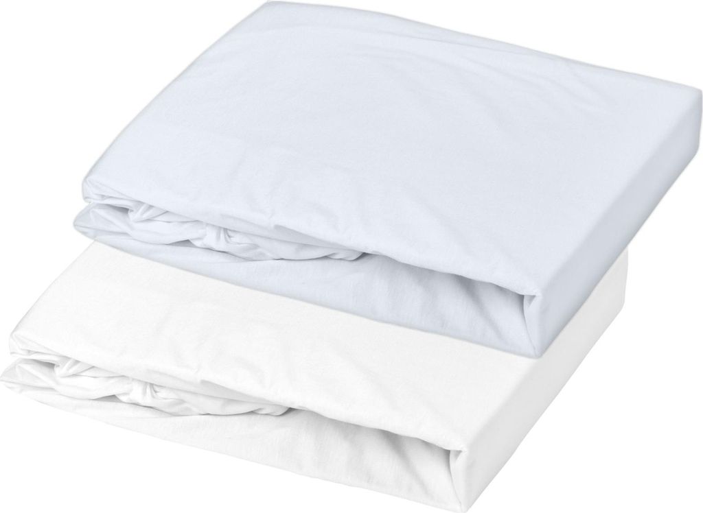 Set aus wasserfester Unterlage und Spannbetttuch, Baby, aus Baumwolle