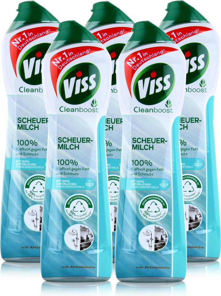 Viss Cleanboost Scheuer-Milch mit Aktivbleiche 500ml (5er Produktbild 