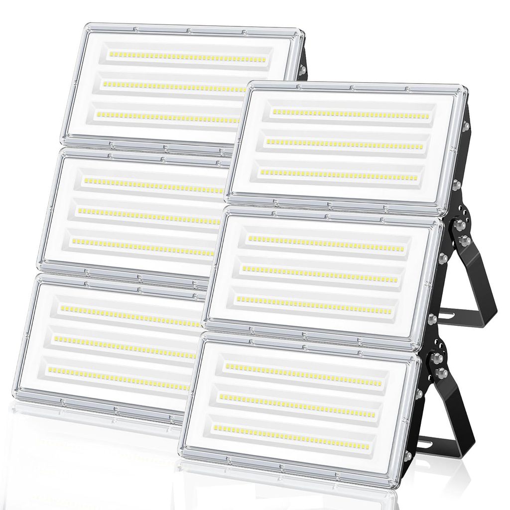 LED-Flutlicht 300 W, 30.000 lm, kaltweiß, IP67, 2 Stück