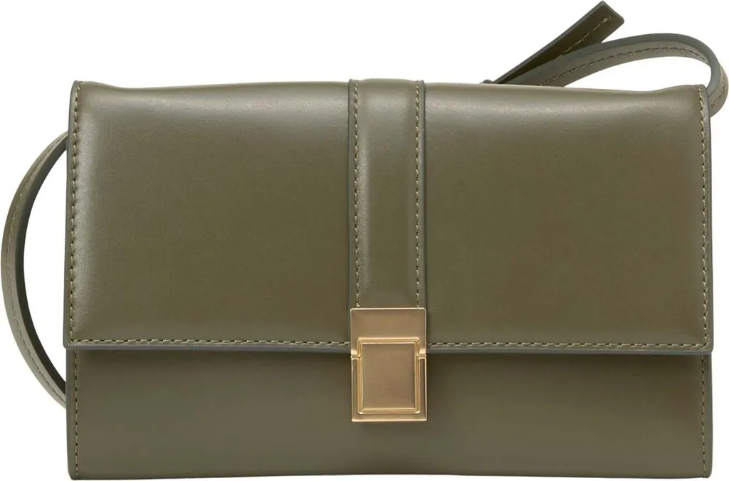 Borsa 2 in 1 Marc O'Polo Tora in Pelle Oliva | Crossbody Portafoglio