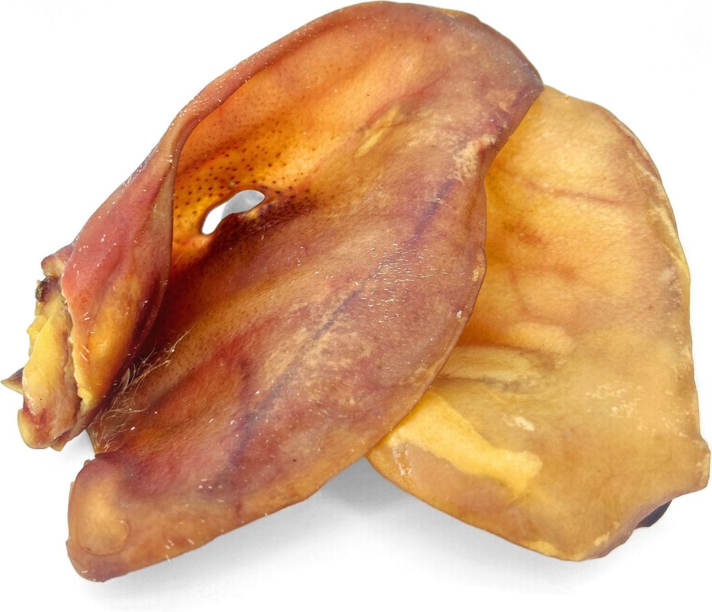 ferAmore Premium getrocknete Schweineohren 200 Stück Kauartikel Kausnack wie Rinderohren