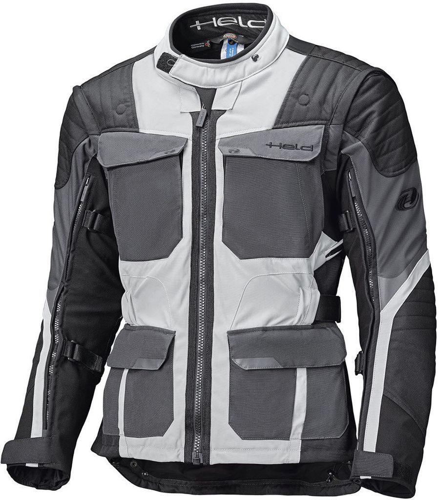 Held Mojave Top Motorrad Textiljacke, grau/schwarz, 6XL
