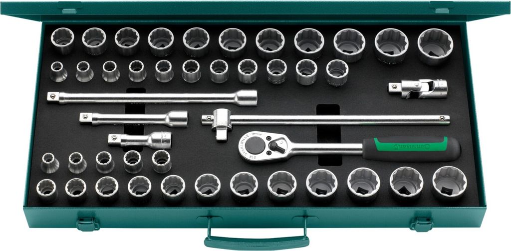 Steckschlüsselsatz 50Ma/39/6 N 45-tlg.1/2 Zoll SW 10-13mm 3/8-1 1/4 Zoll