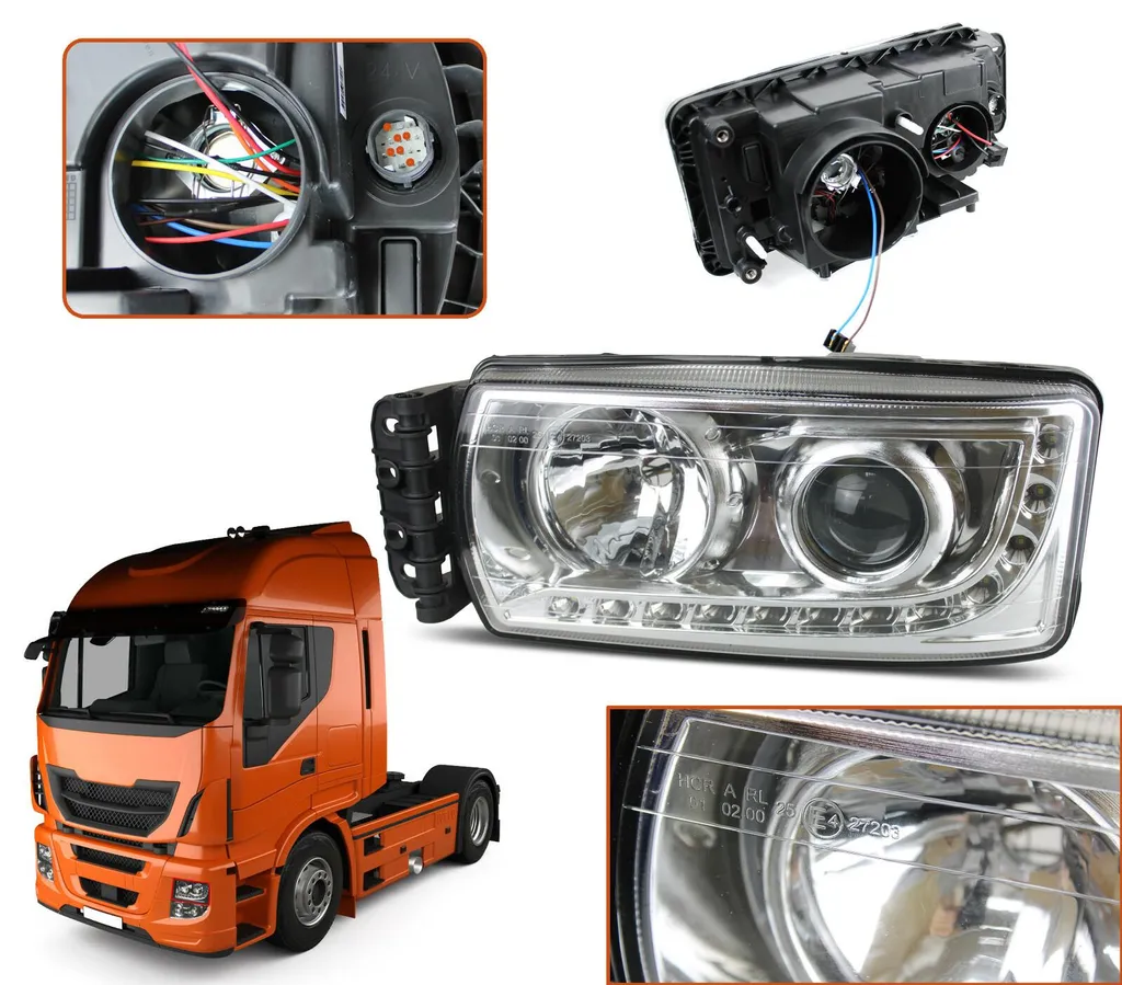 Phare Iveco Stralis à partir de 2013 Côté Gauche E4 Longue Portée