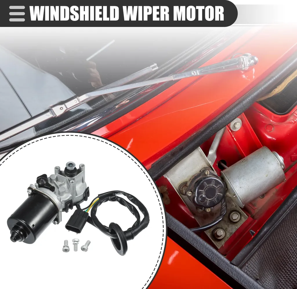 Moteur d'essuie-glace avant pour Chevy Colorado 2004-2012 en métal noir