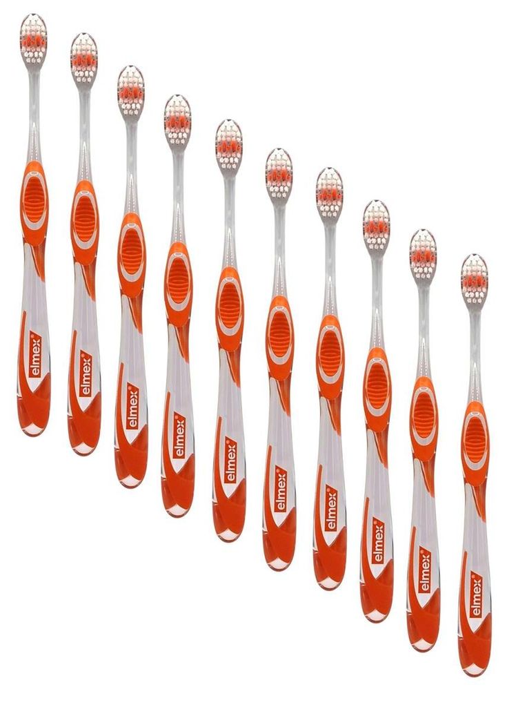 10x Elmex Zahnbürste X-Kopf medium Produktbild 