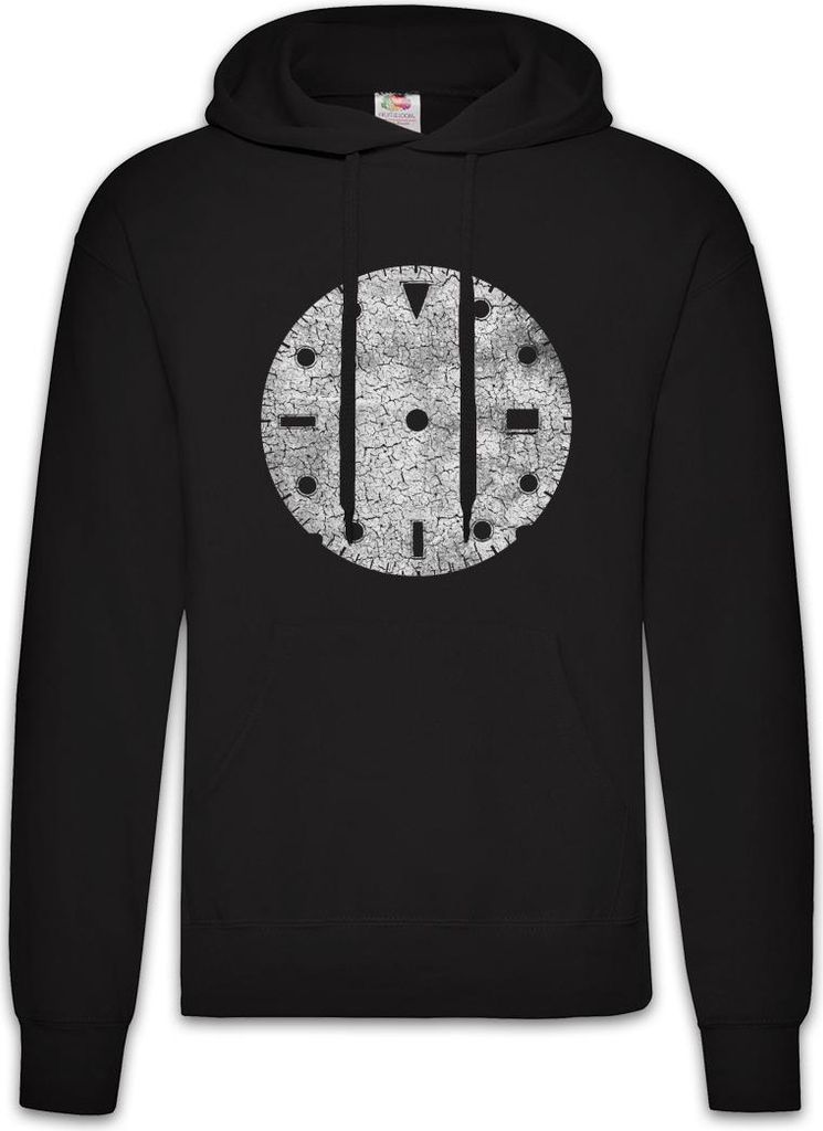 Urban Backwoods Clock-Face II, Herren Hoodie, Farbe: Schwarz, Größe: S