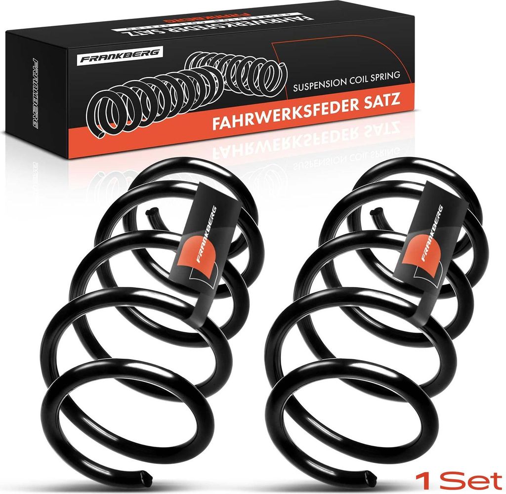 Frankberg 2x Fahrwerksfeder Vorderachse für Audi A3 8P1 A3 Sportback 8PA 2.0L 2004-2013