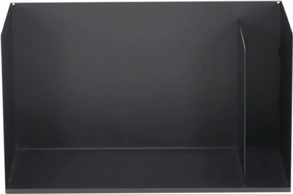 Rangement bois robuste acier noir 2 compartiments - Format 70 cm - 4