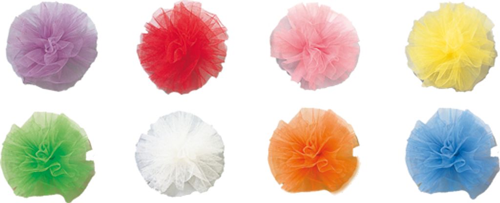 Rosette aus Tüll / ideal für Schultüten / Farbe: lila