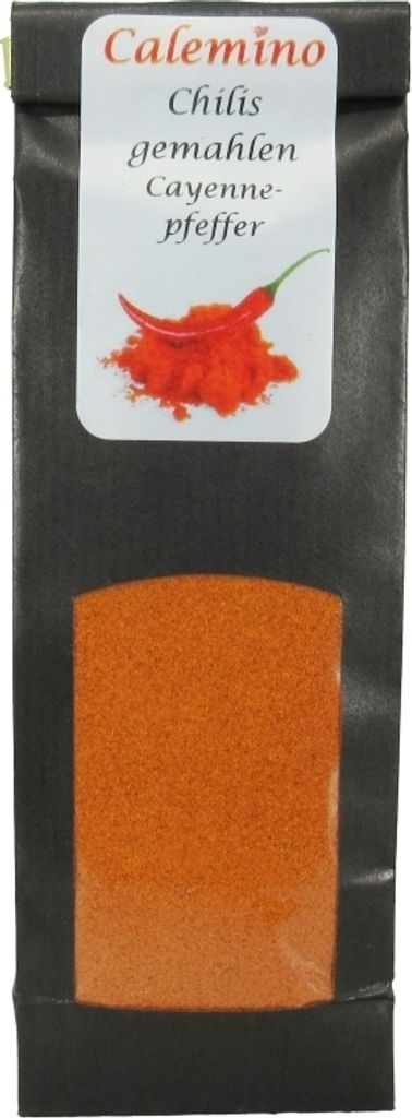 Calemino Chilis gemahlen Cayennepfeffer 75g für Chili con Carne Tacos Tortillas Burritos