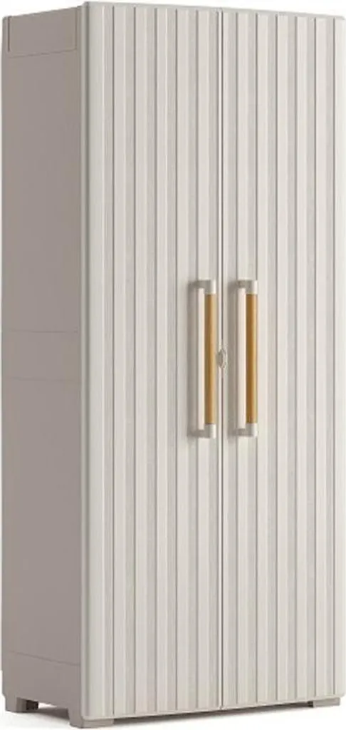 Armoire de rangement intérieure pour buanderie Keter Groove Sable et Beige