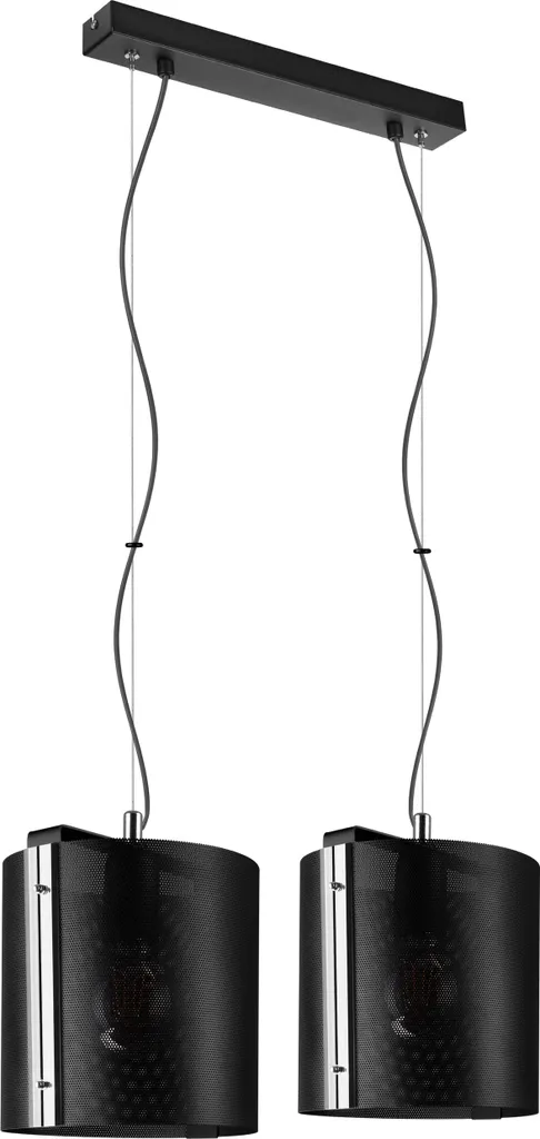 Kometa 2921/Z-B-2 Lampada Sospensione Nero Loft - Offerta Online