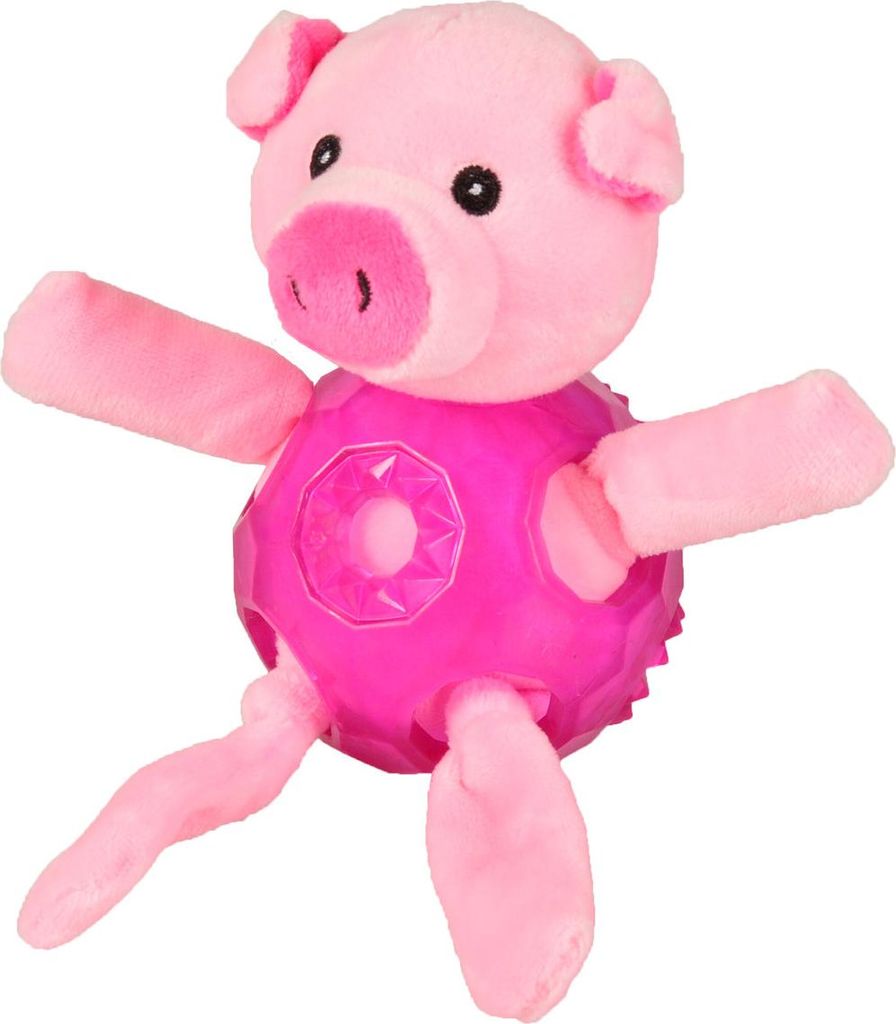 Flamingo Hundespielzeug Fat Bellies mit TPR rosa