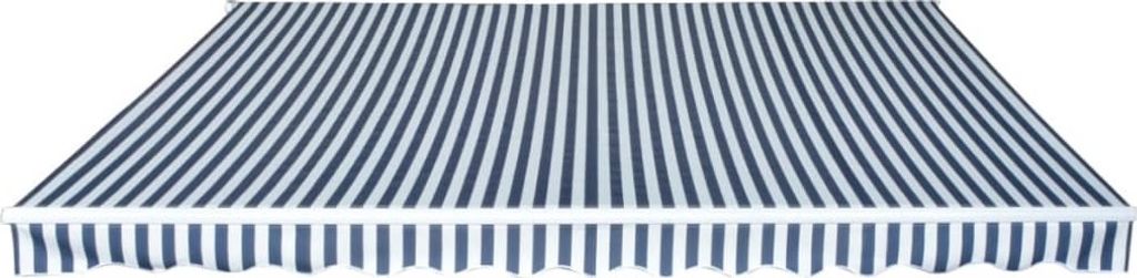 vidaXL Store banne 450 cm bleu/blanc Image du produit 