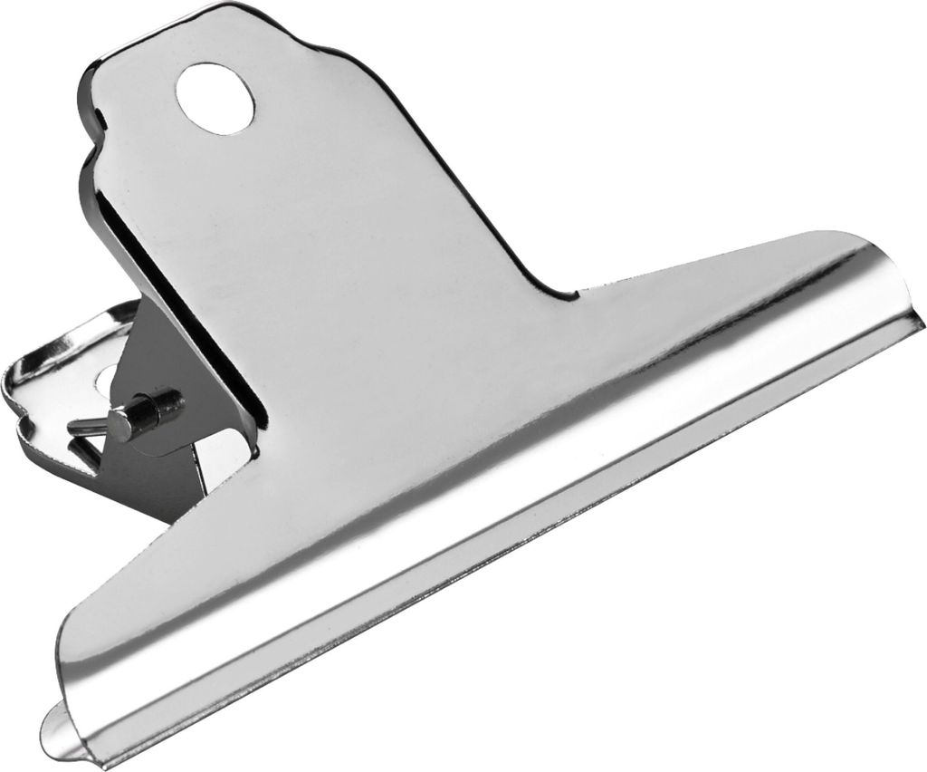 Briefklemmer Metall Breite 75mm vernickelt VE=72x10 Stück