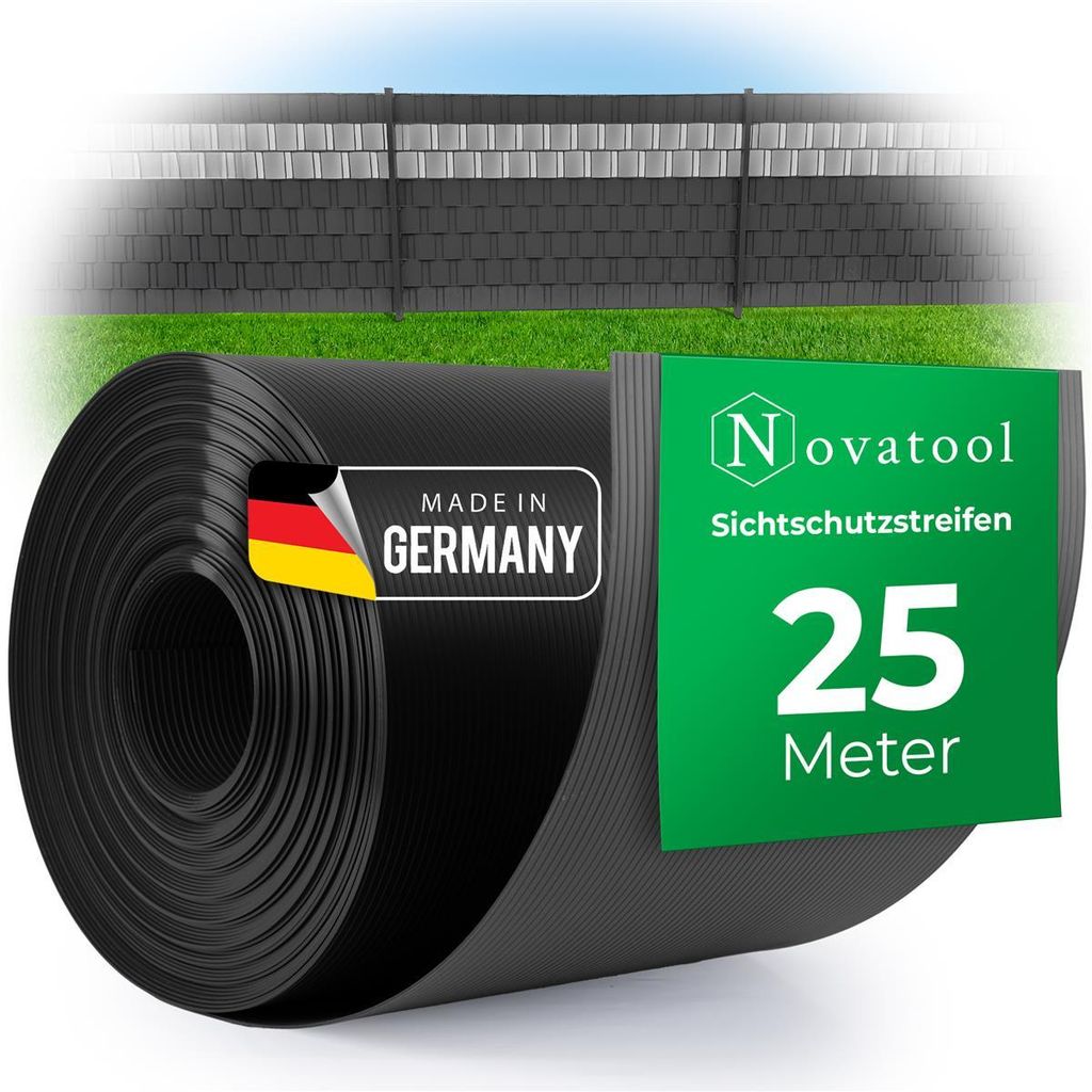 Novatool PREMIUM PP 25m Rolle Sichtschutzstreifen für Produktbild 