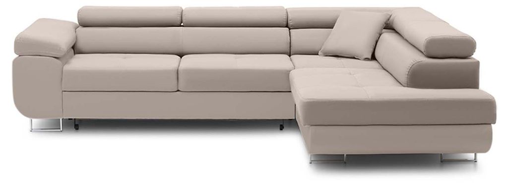RIGATTO - Ecksofa mit Schlaffunktion, Bettkastem, Komfort Produktbild 
