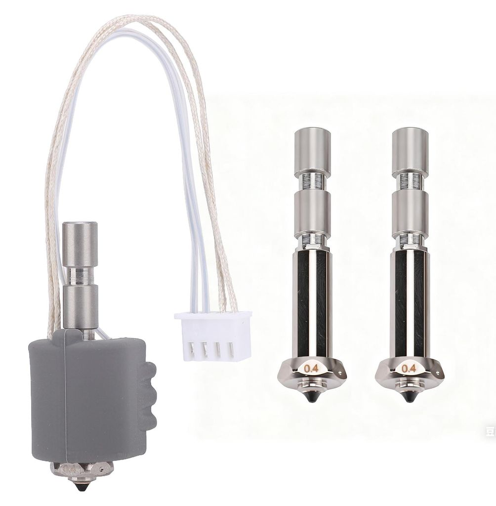 3D-Druckerteile: Keramik-Heizblock für das Hotend mit Düse aus gehärtetem Stahl (0,4 mm), kompatibel mit dem Kobra 3 Max für 1,75-mm-Filament (...