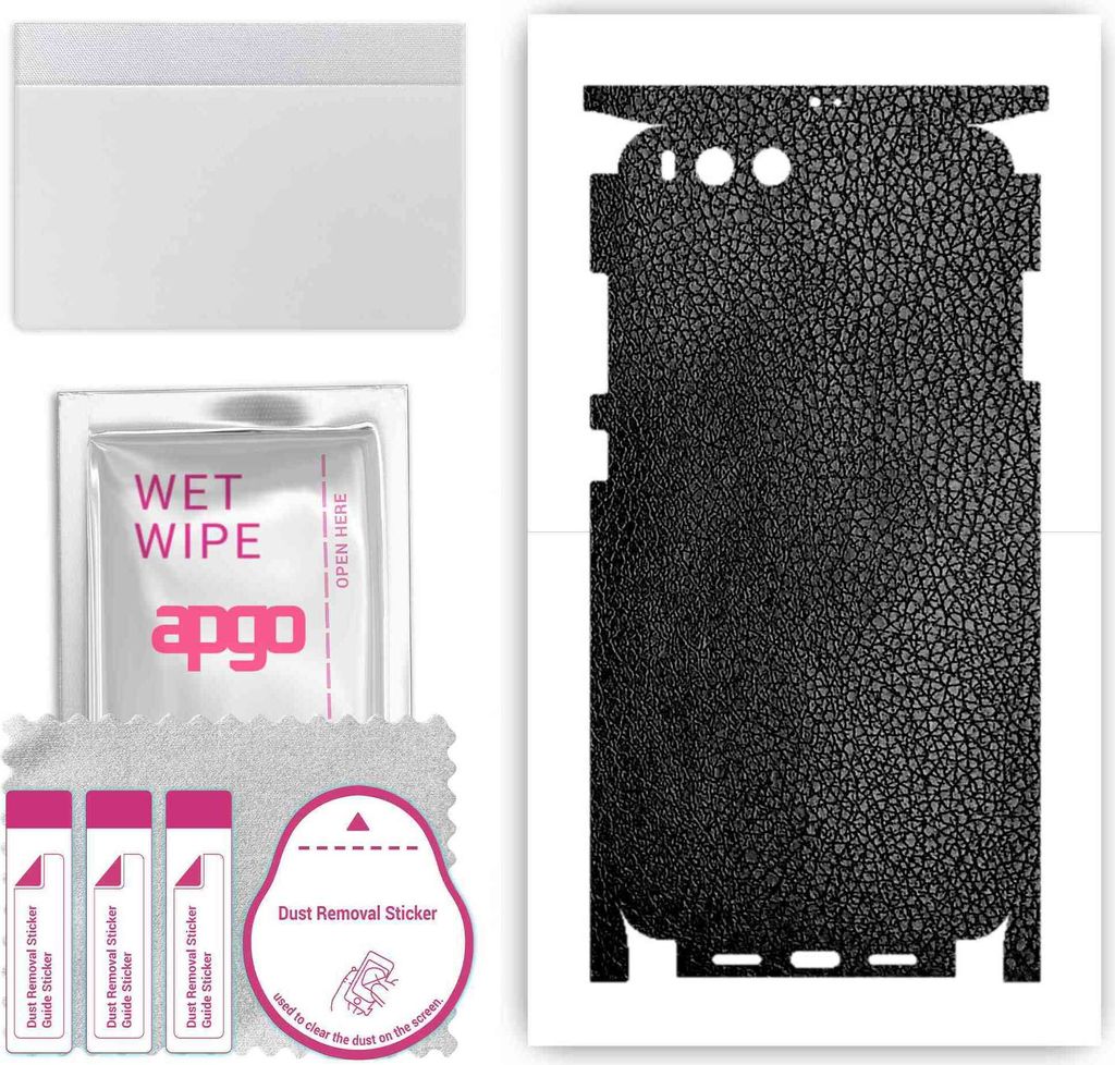 apgo Rückseite + Seiten Schutzfolie, Skin, kompatibel mit Xiaomi Mi 6, Hinten Displayschutzfolie aus Vinylfolie, kratzfest, einfache Montage - Sch...